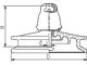 Изоляторы линейные подвесные двукрылые ПСД-70Е