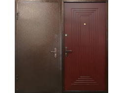 Железная дверь с отделкой порошковым напылением и МДФ. Модель ДК58