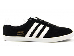 Adidas Gazelle Черные с белым (36-46) Арт.022М