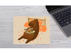 Коврик для мышки горизонтальный Капибара, Kapibara-san №10