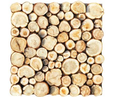 3D-Панно из можжевельника на щите 500х500 мм