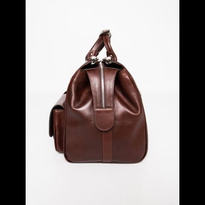 Кожаный саквояж Fabriano premium brown (арт. 4008-53)