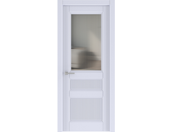Дверь белая ДО Прима 4 со стеклом Moru.