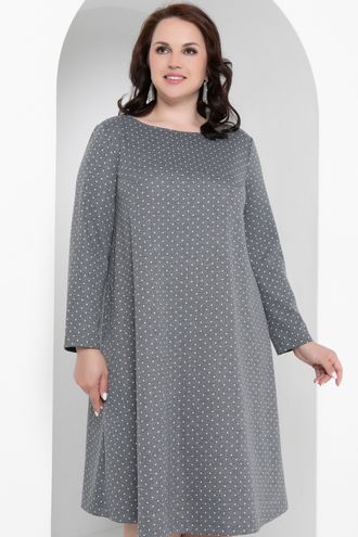 Женское платье женское А-образного силуэта арт. 6098 (цвет серый) Размеры 48-62