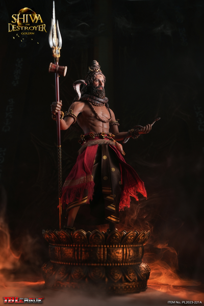 Индийский бог Шива (золотой) - Коллекционная фигурка 1/6 Shiva The Destroyer Golden (PL2023-221A) - TBLeague