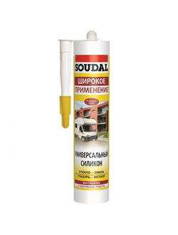 Универсальный силикон Соудал бесцв. 300