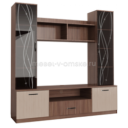 ШМ365 Стенка Пальмира. Размер: 1800х1840х460. ТВ-ниша: 1100х780.