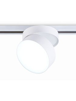 Трековый однофазный светодиодный светильник GL 6875 WH белый LED 16W 4200K D115*90