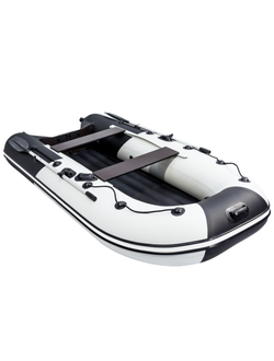 Моторная лодка Ривьера Компакт 3200 НДНД "Комби" светло-серый/черный
