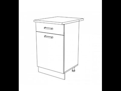 Стол рабочий Н500-1Я Брауни (Эра)