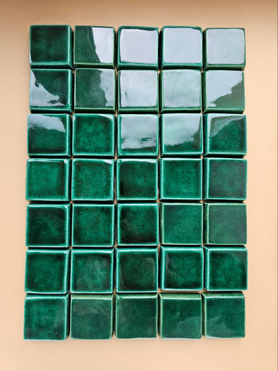 Изразцовая плитка "Древние символы" (гладкая, малая)