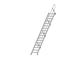 Лестница наклонная с перилами