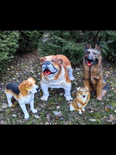 ОВЧАРКА 89*56см  8кг  полистоун Россия  7612/012292*