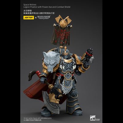 Претор Космических Волков с силовым топором (Warhammer Horus Heresy) - КОЛЛЕКЦИОННАЯ ФИГУРКА 1/18 Space Wolves (JT00133) - JOYTOY