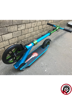 Самокат ORZ Relishing Zoom 200-200 мм Cине-Зеленый