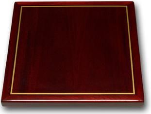 Bookmatch Mahogany with Gold Stripe Mahogany Edge