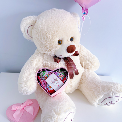 Подарочный набор №11 - Плюшевый мишка 85 см, Шар сердце, Киндер бокс малый