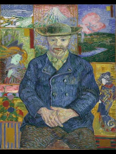 Картина обогреватель, репродукция японской живописи портрет папаши Танги