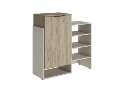 Бохо ТМ-001 тумба-комод Дуб Крафт Серый/Кашемир