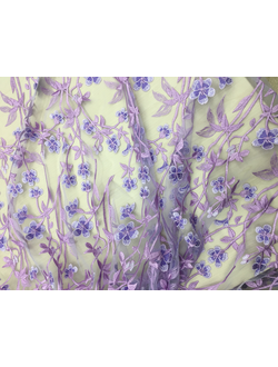 Сетка с вышивкой ширина 140см арт 2410