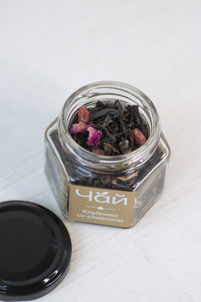 Чай подарочный /Клубника со сливками