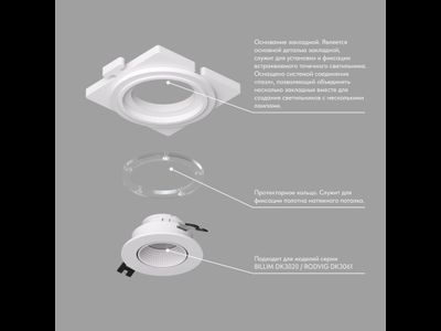 Закладная панель DK3020/61-SCB
