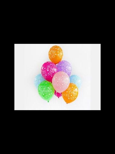 Шар 14"/35см "8 марта!" Тюльпаны", Бельгия