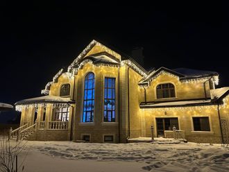 Новогодняя подсветка в Иркутске