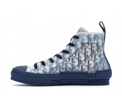 Кеды Converse Dior (Конверс Диор) синие высокие Dior B23 мужские