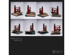 ПРЕДЗАКАЗ - Диорама "Фрагмент японского моста" - Коллекционная диорама 1/6 Broken Bridge Diorama Base (L011A) - mOjingToys ?ЦЕНА: 17900 РУБ.?