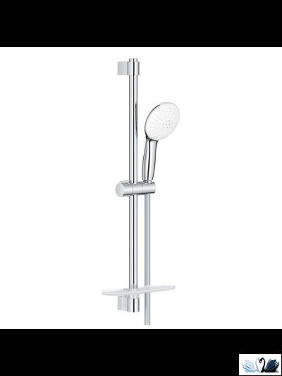 Набор смесителей Grohe BauEdge (для ванной 23604001, для раковины 23330001, душевой гарнитур 27926003 с лейкой, штангой и полочкой)