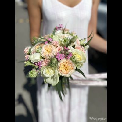 Букет невесты &amp; Бутоньерка № 1308