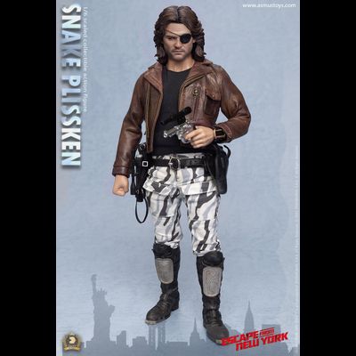 Змей Плискин, стандартная версия (Курт Рассел, "Побег из Нью-Йорка") - Коллекционная фигурка 1/6 Crown Series Escape from New York Snake Plissken Sculpted Hair ver (CRW004AS) - ASMUS TOYS