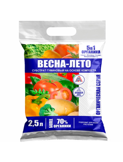 "Весна-Лето" 4-4-4 субстрат гуминовый, 2,5 л