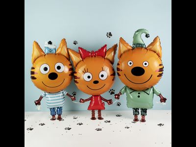 Шар 3D (32''/81 см) Ходячая Фигура, Три Кота, Карамелька