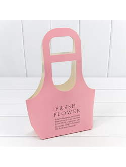 Сумочка для цветов "Fresh Flower" 17*7,5*32см Розовый