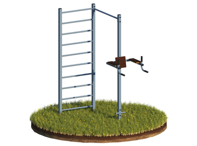 Спортивный комплекс 4 в 1 - Лестница, Турник, Брусья, Пресс (UK-050)