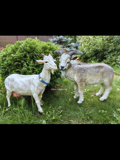 КОЗОЧКА садовая фигура 42*46см  1,7кг  полистоун - не боится влаги и перепадов температур  Россия 2348/012697