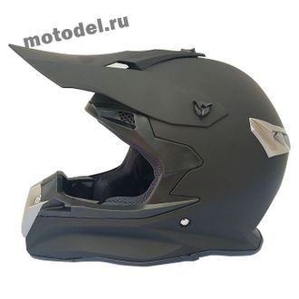 RC кроссовый шлем (мотошлем), черный