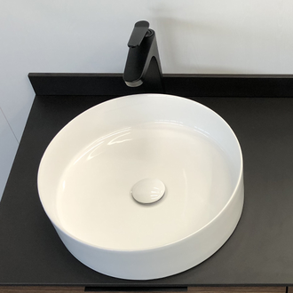 Тумба-умывальник "Порто 120-1" дуб темно-коричневый с черной столешницей с одной раковиной COMFORTY 9110