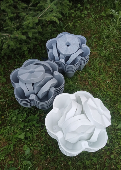 Вертикальная грядка "Лея" (серый)