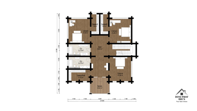 "Скандинавия": Деревянный Дом с Яркой Индивидуальностью 340 м²