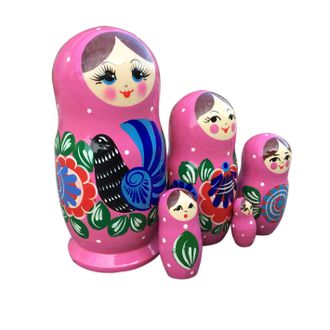 Матрешка Городецкая 5 кукольная