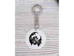 Брелок с гравировкой год Дракона №16