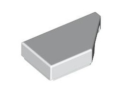 Tile, Modified 1 x 2 Wedge Right, White (5092 6477750 6510140)