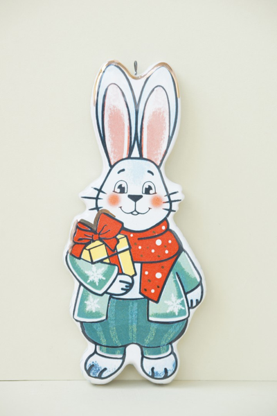 Комплект ёлочных игрушек "Зайцы"