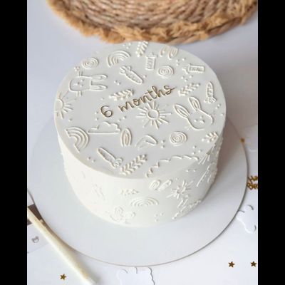 Торт с фактурными рисунками