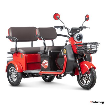 Электротрицикл Rutrike Gelbert Kappa 48V/60V 650Вт красный