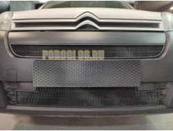 Защита радиатора Citroen Berlingo 2015- black низ