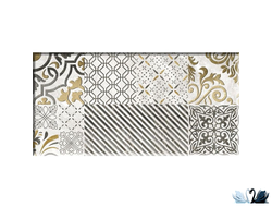 Плитка настенная Belani Valensole Декор 1 горчичный 250х500 мм как пэчворк купить в магазине Marysя